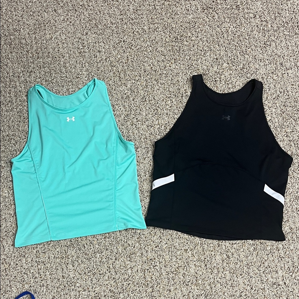 ⭐️3/$20 Under Armour Women's Tank Tops - Teal and Black